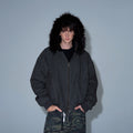 MADWITCH LOOSE FITTED FLEECE LINED JACKET #0191