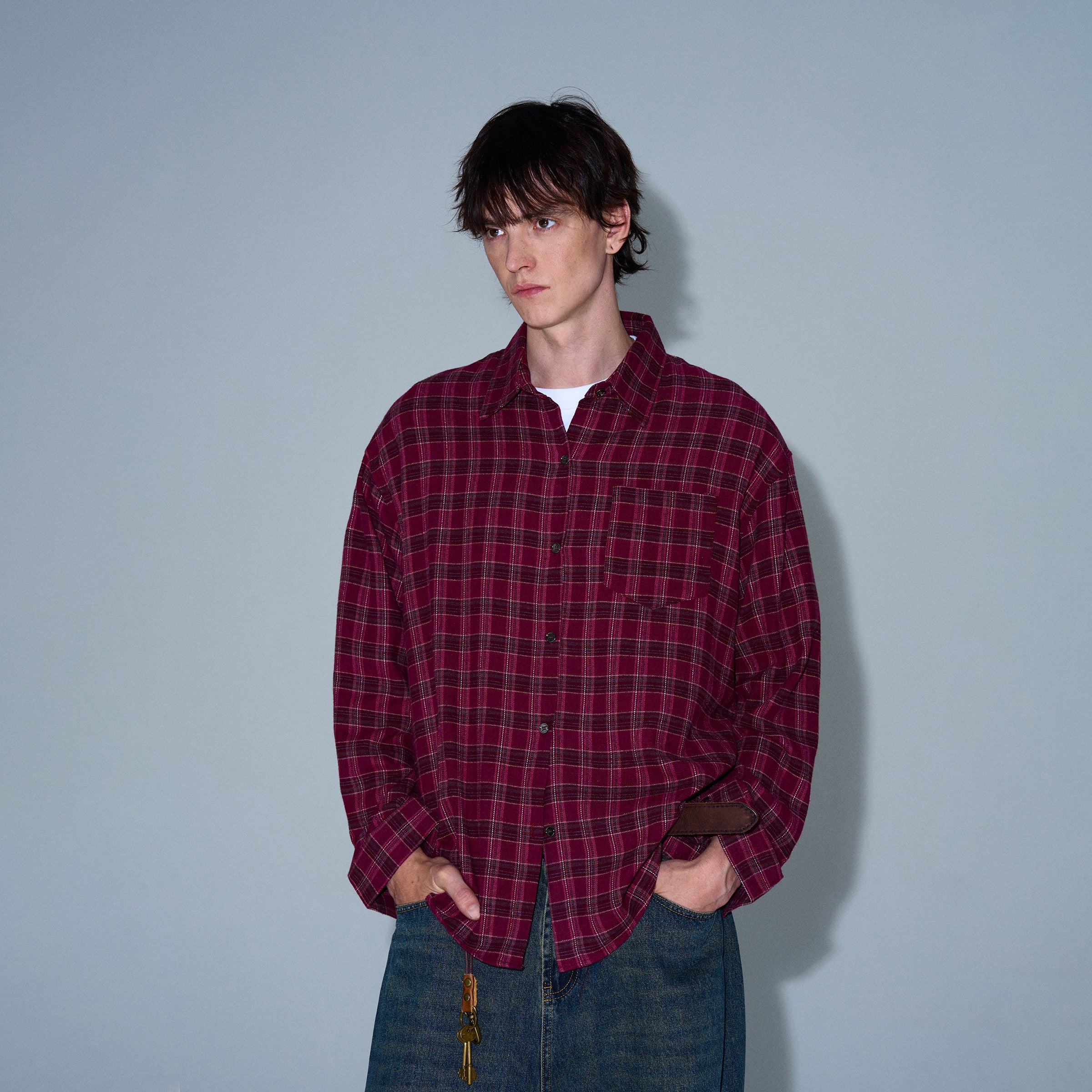 MADWITCH RED COTTON SHIRT #8926