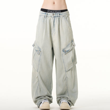 MADWITCH OVERSIZED CARGO JEANS #MD09