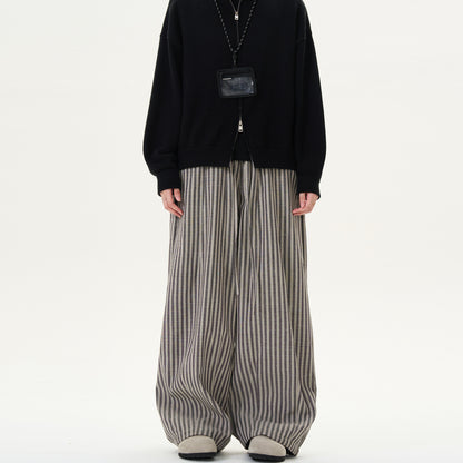 MADWITCH STRIPED DRAPEY CASUAL PANTS #DCC817