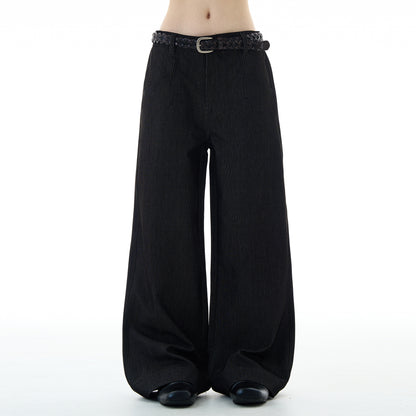 MADWITCH DRAPEY STRAIGHT DENIM PANTS #9910
