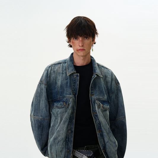 MADWITCH WASHED DENIM JACKET #JK97
