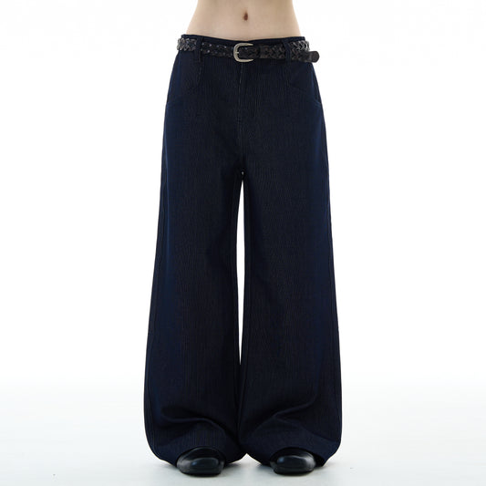 MADWITCH DRAPEY STRAIGHT DENIM PANTS #9910