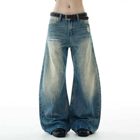 MADWITCH WASHED DISTRESSED JEANS #G6861