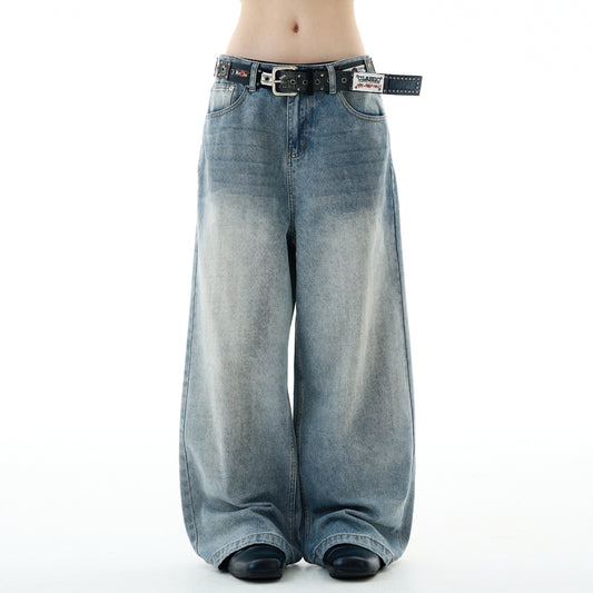 MADWITCH UNISEX DIRTY WASHED DENIM JEANS #G6846