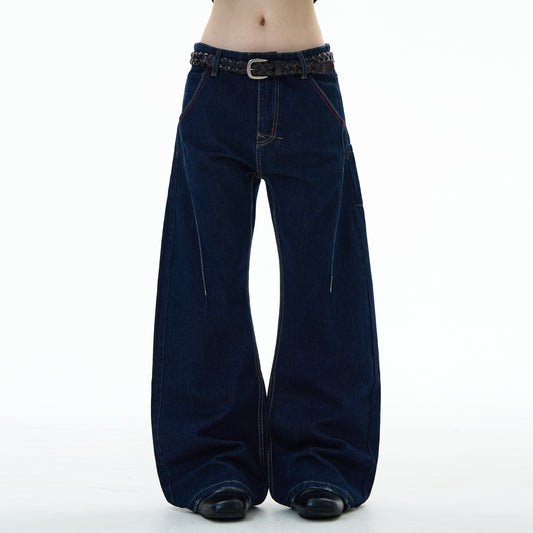 MADWITCH UNISEX CREATIVE WIDE LEG JEANS #G6843