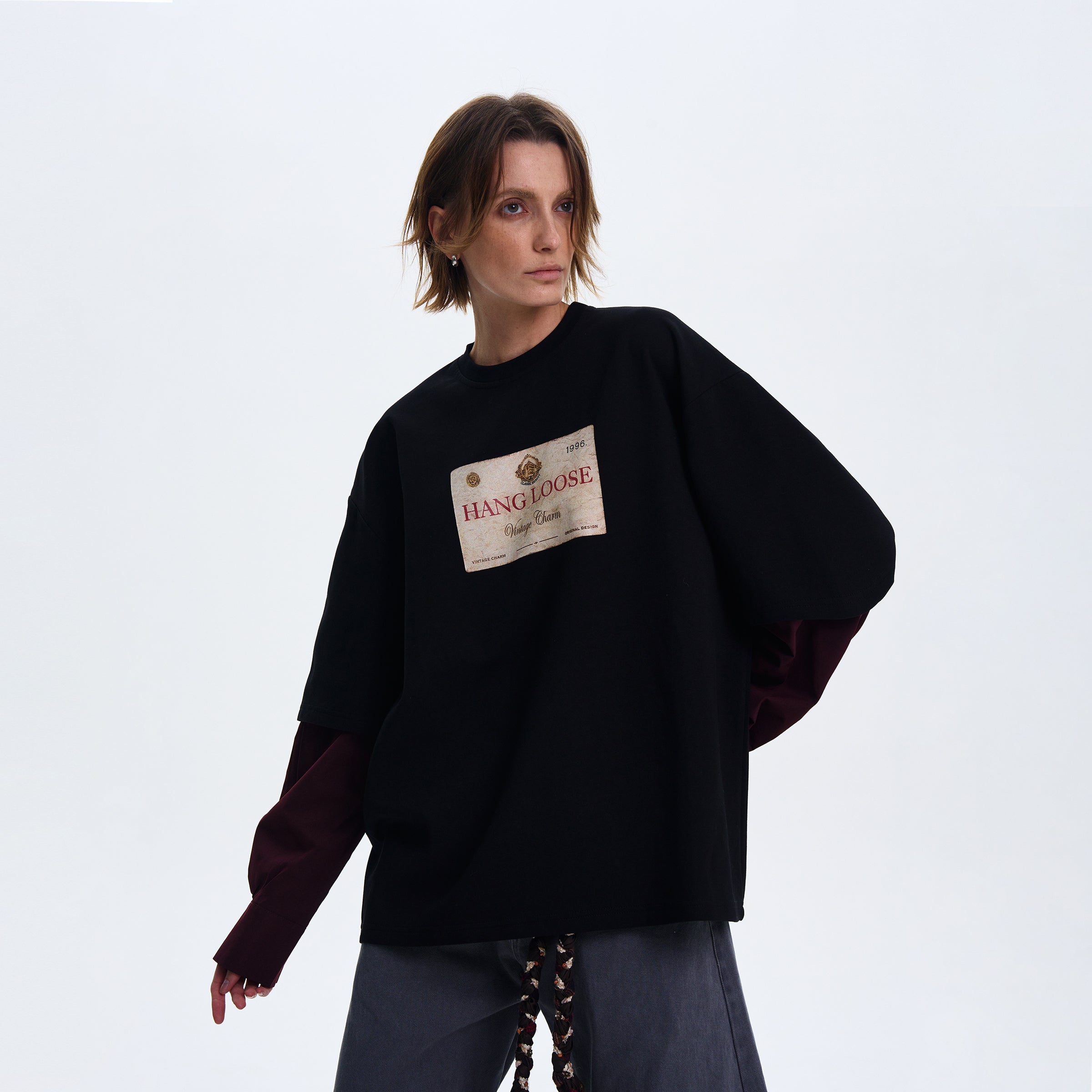 MADWITCH COUPLE’S CASUAL LONG-SLEEVE SHIRT #T555