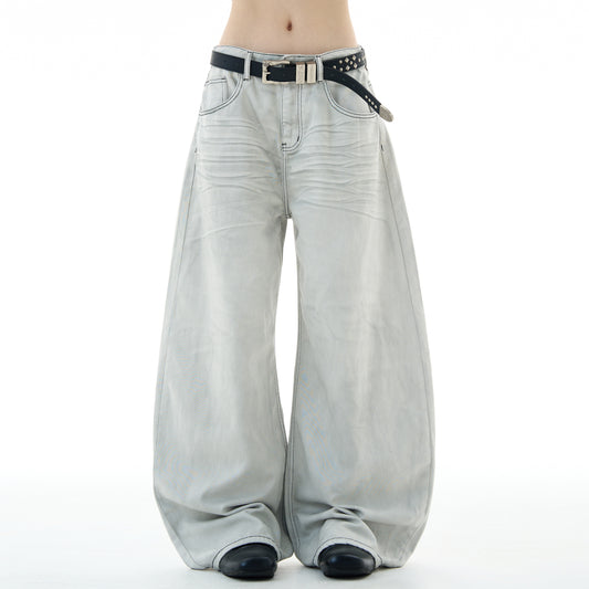 MADWITCH UNISEX VINTAGE SCIMITAR-STYLE JEANS #FX083
