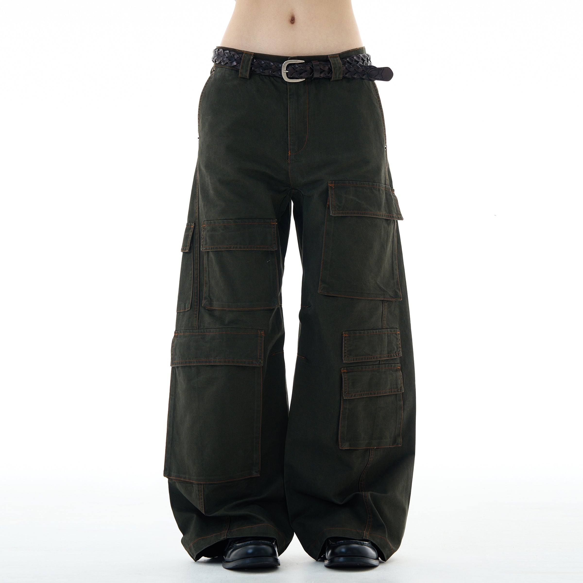 MADWITCH UNISEX MULTI-POCKET CARGO PANTS #A611