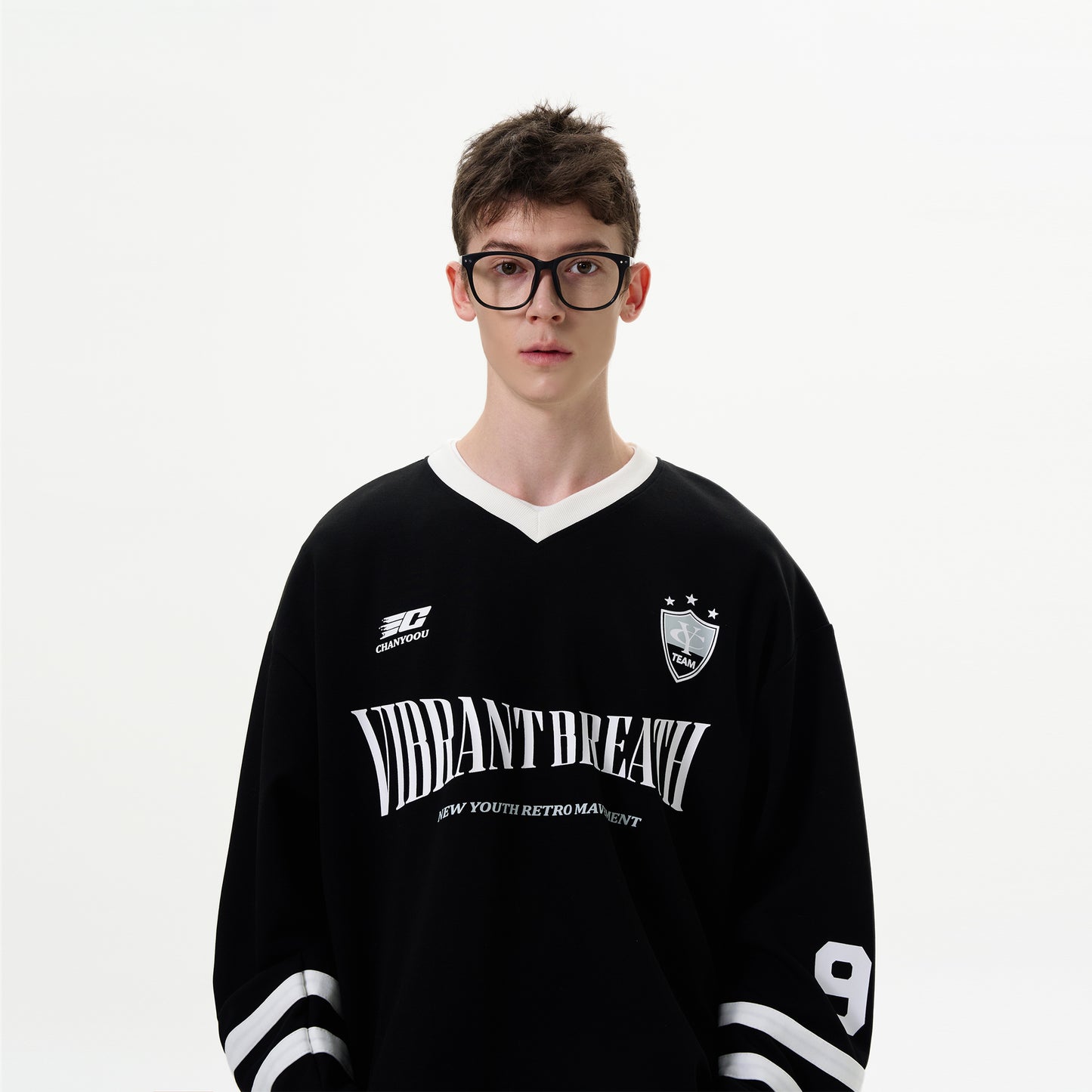 MADWITCH COLOR-BLOCKED SPORTS SWEATSHIRT #L215Q24