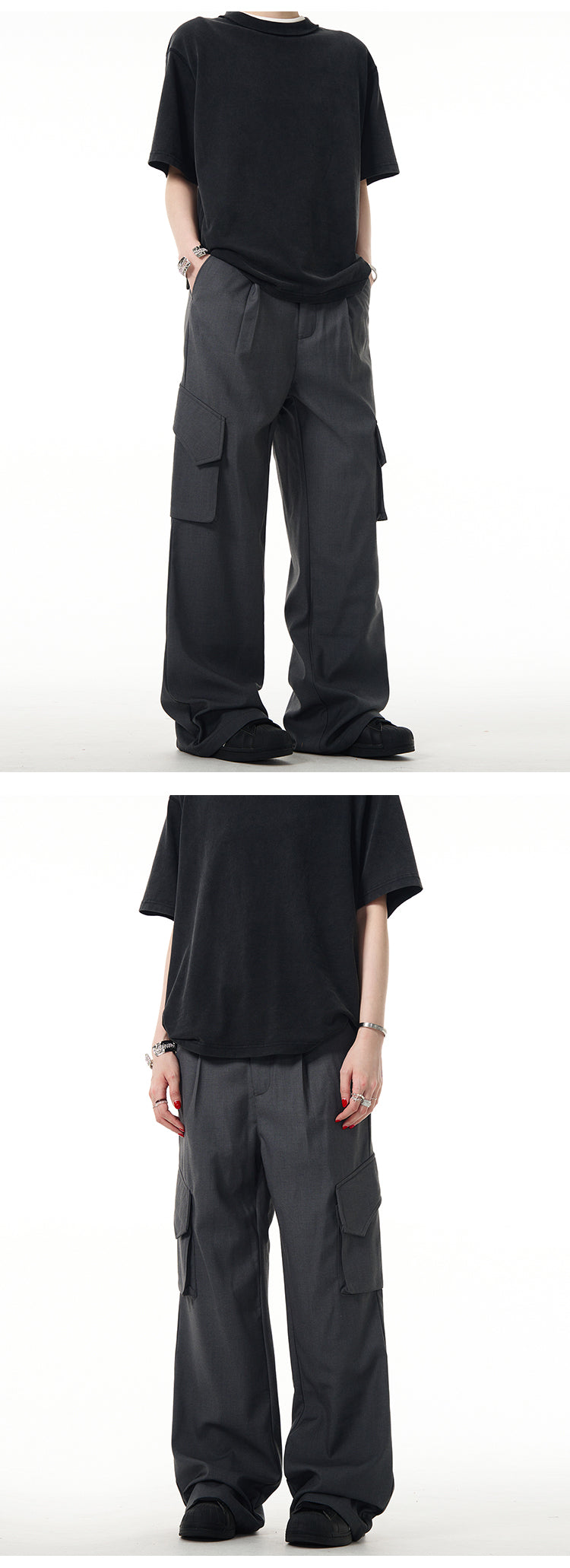 MADWITCH CARGO RELAXED PANTS #F241