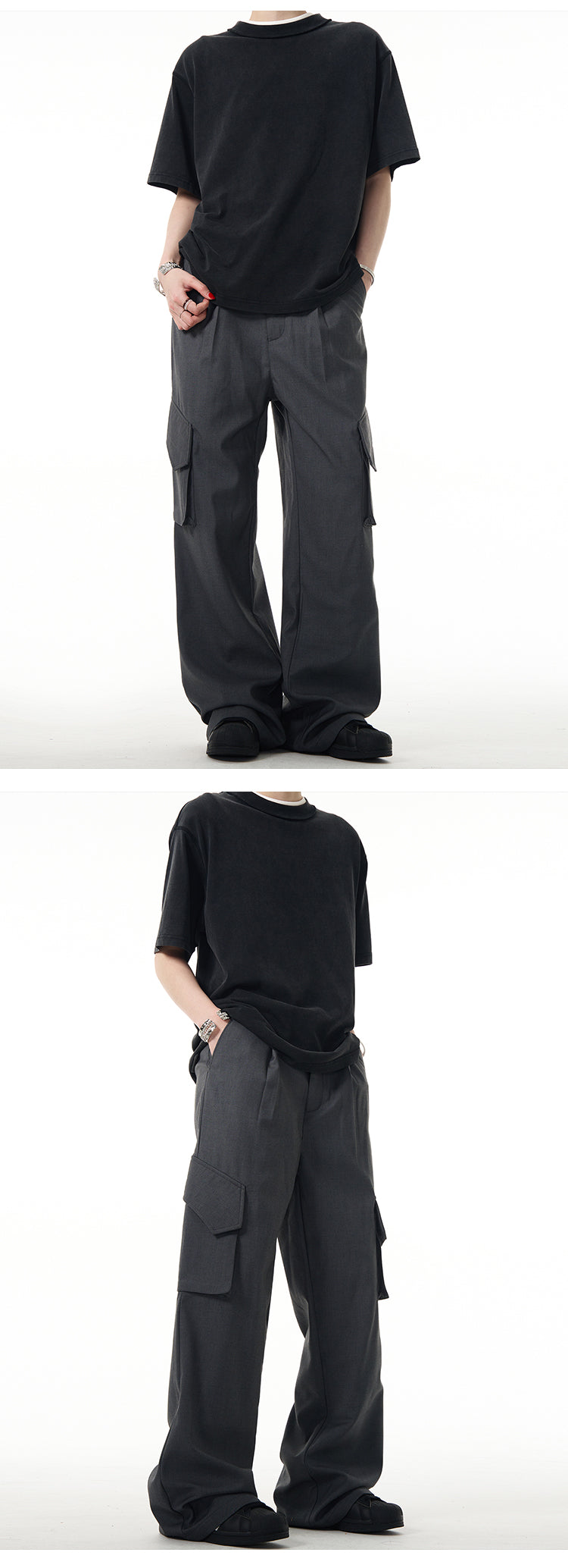 MADWITCH CARGO RELAXED PANTS #F241