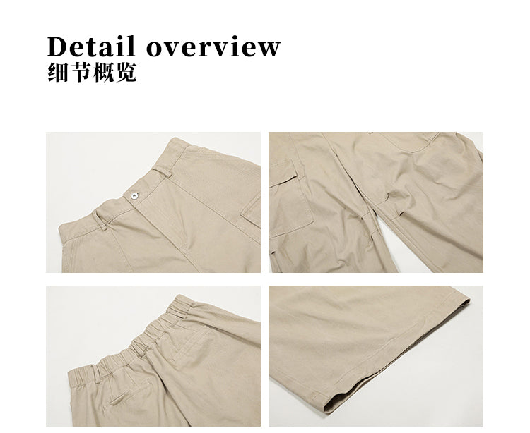 MADWITCH STREET VINTAGE WIDE-LEG CARGO PANTS #L4817