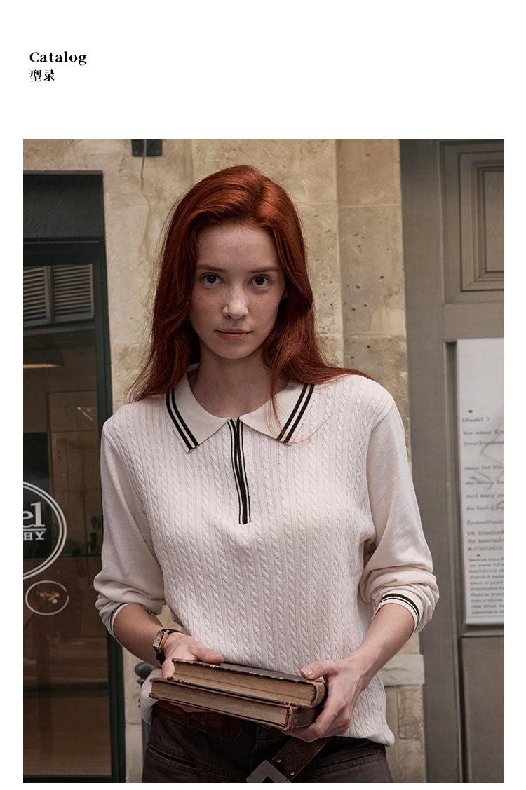 MADWITCH PREPPY CABLE KNIT #51132