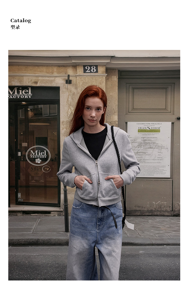 MADWITCH AMERICAN STYLE CROP HOODIE #RH43