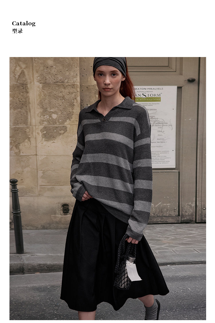 MADWITCH CONTRAST STRIPE LONG SLEEVE #68888