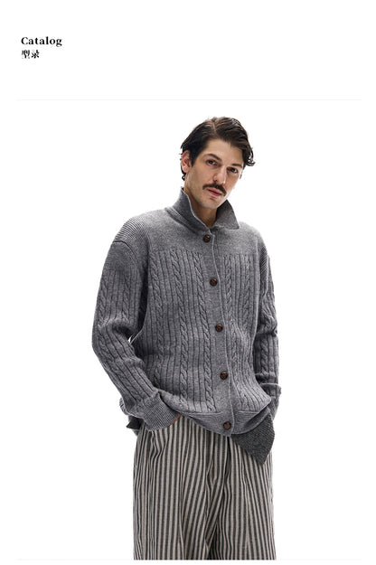 MADWITCH CABLE SLOUCH CARDIGAN #M10