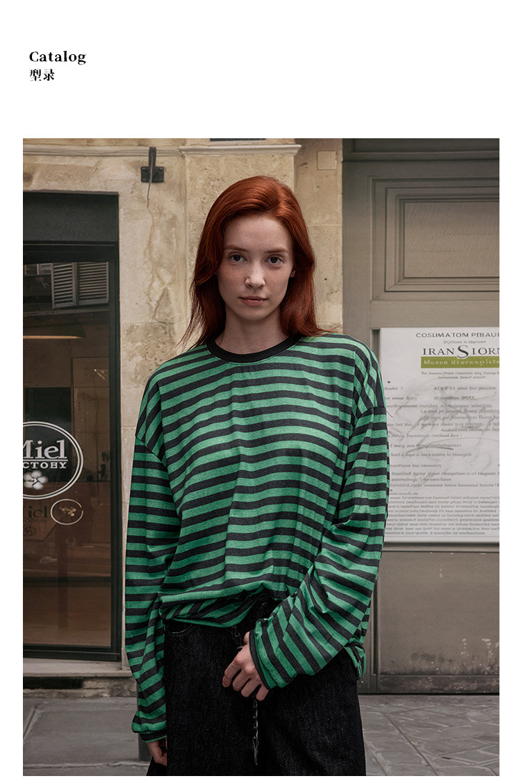 MADWITCH COLOR-BLOCK LINE TOP #G1826