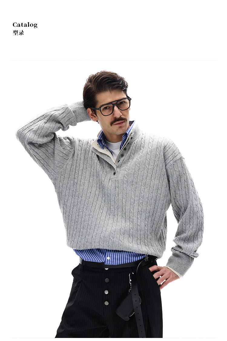 MADWITCH OLD MONEY KNIT SWEATER #25078