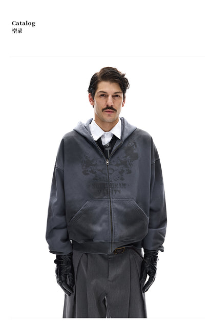 MADWITCH GRUNGE ZIP HOOD #27413