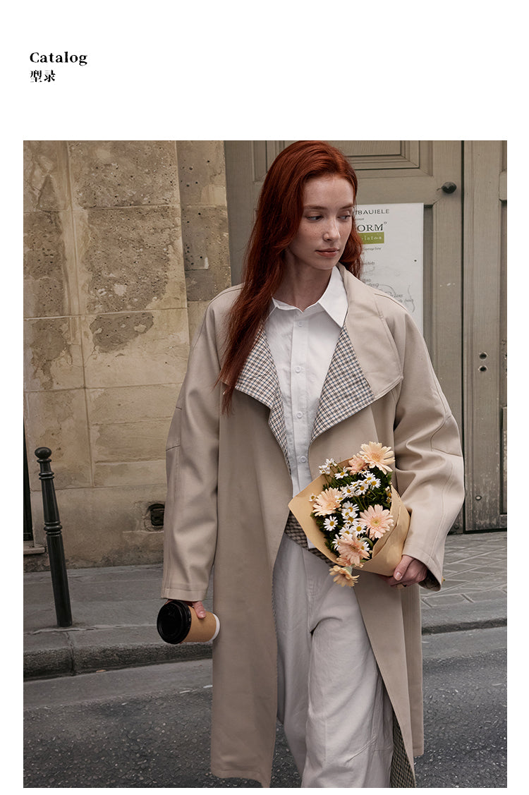 MADWITCH VINTAGE KNEE-LENGTH TRENCH #630028