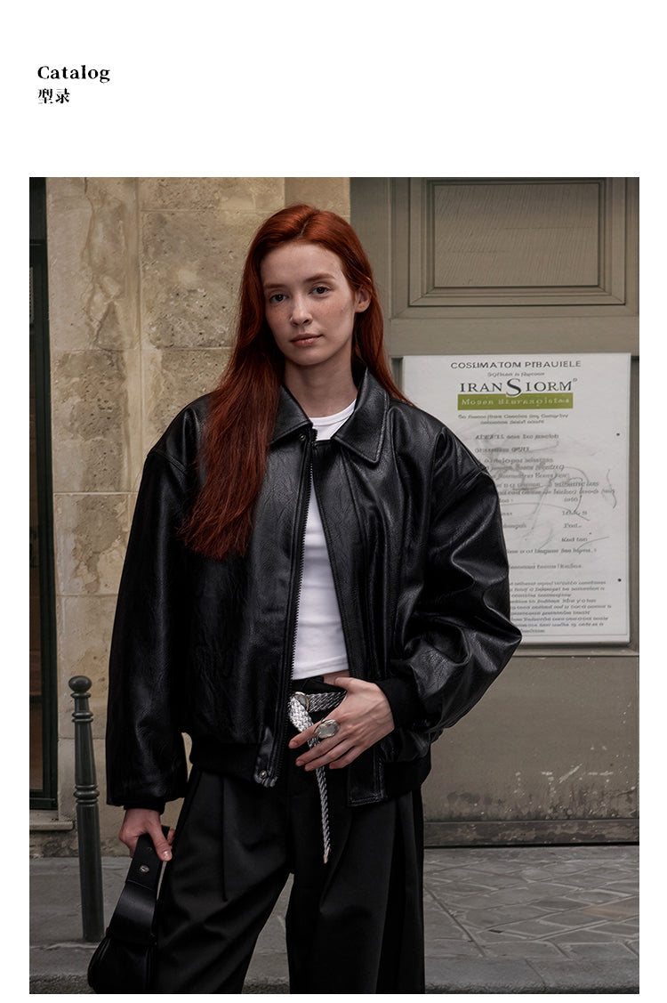MADWITCH PU INSULATED LEATHER JACKET #AW25080