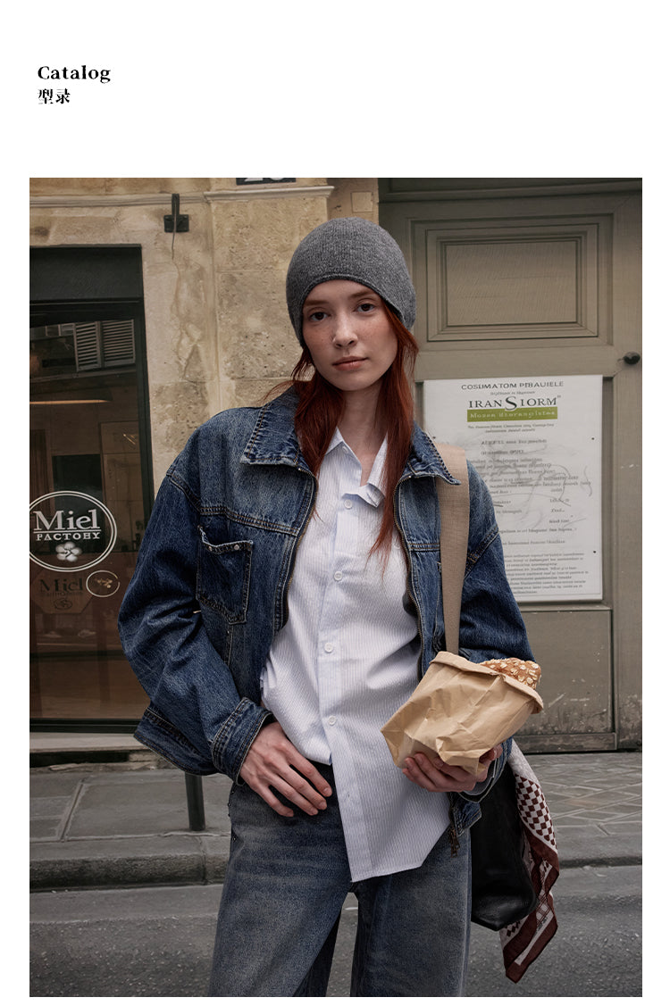 MADWITCH DISTRESSED DENIM JACKET #AB1086