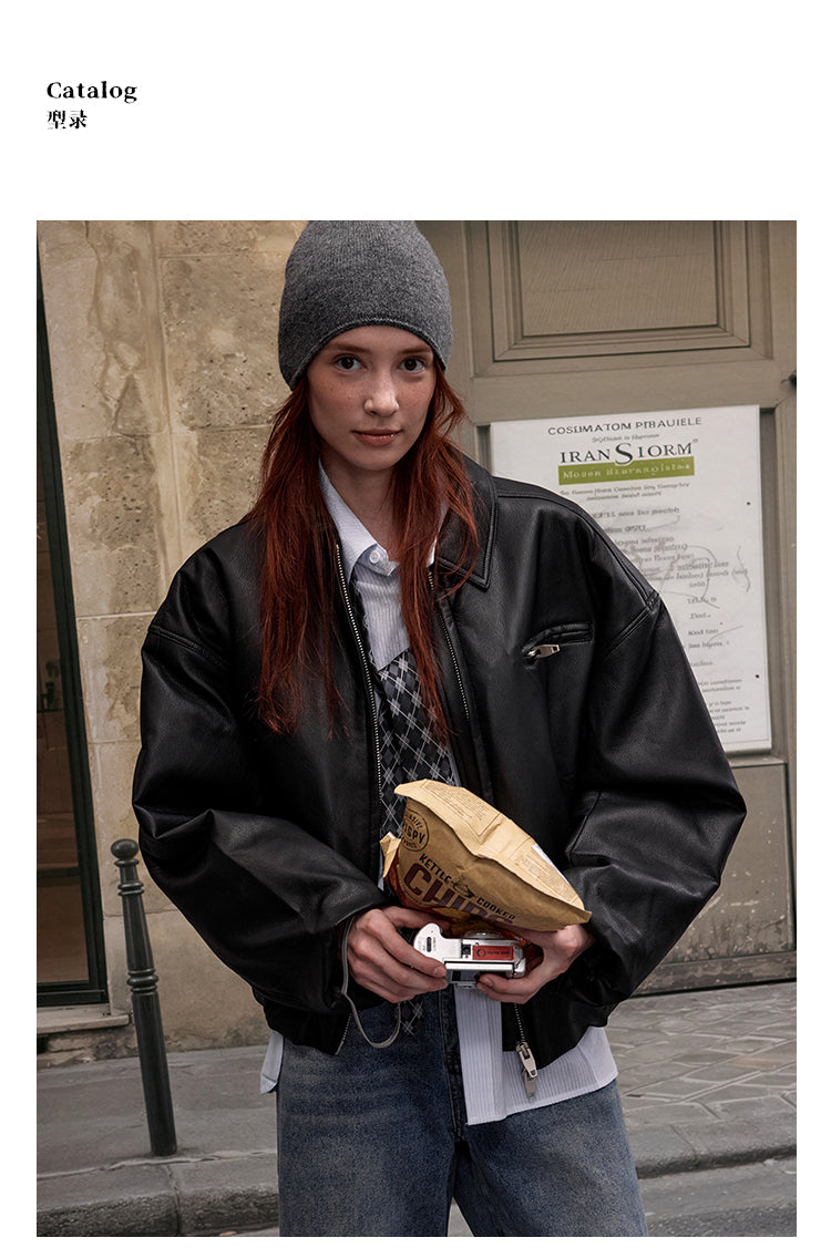 MADWITCH STREETWEAR PU LEATHER JACKET #25047