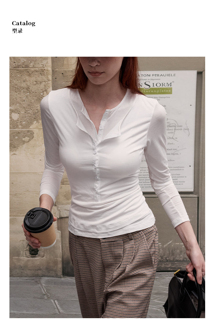 MADWITCH SHEER LAYERING LONG SLEEVE #L99744