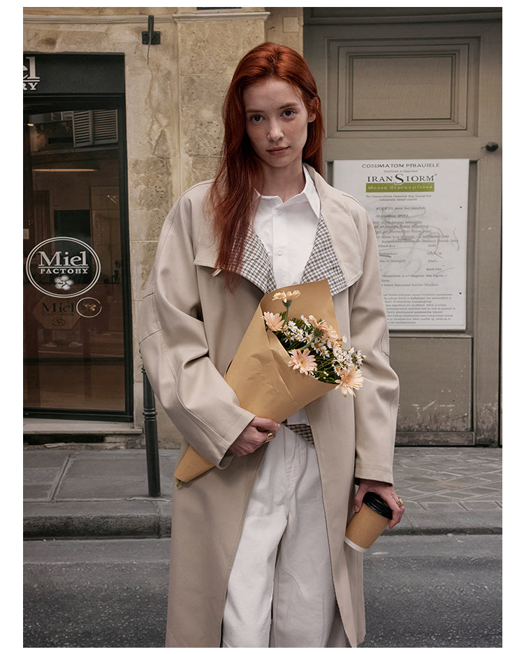 MADWITCH VINTAGE KNEE-LENGTH TRENCH #630028