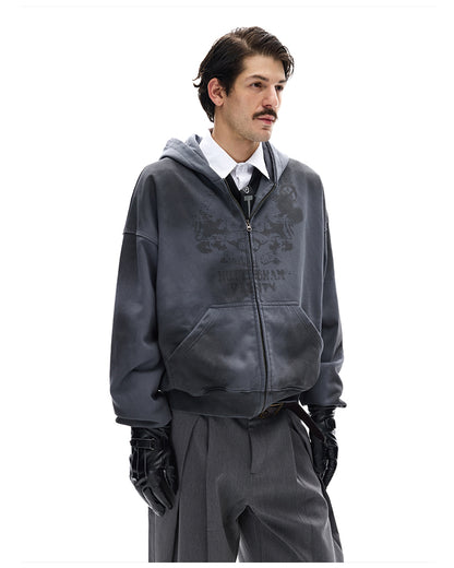 MADWITCH GRUNGE ZIP HOOD #27413