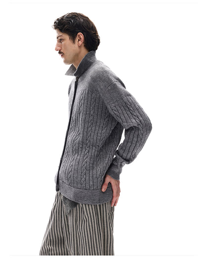 MADWITCH CABLE SLOUCH CARDIGAN #M10