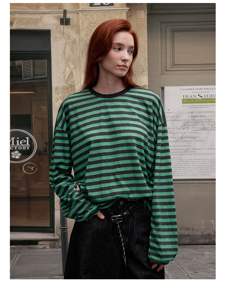 MADWITCH COLOR-BLOCK LINE TOP #G1826