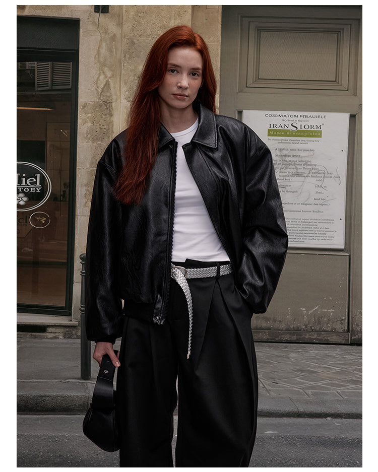 MADWITCH PU INSULATED LEATHER JACKET #AW25080