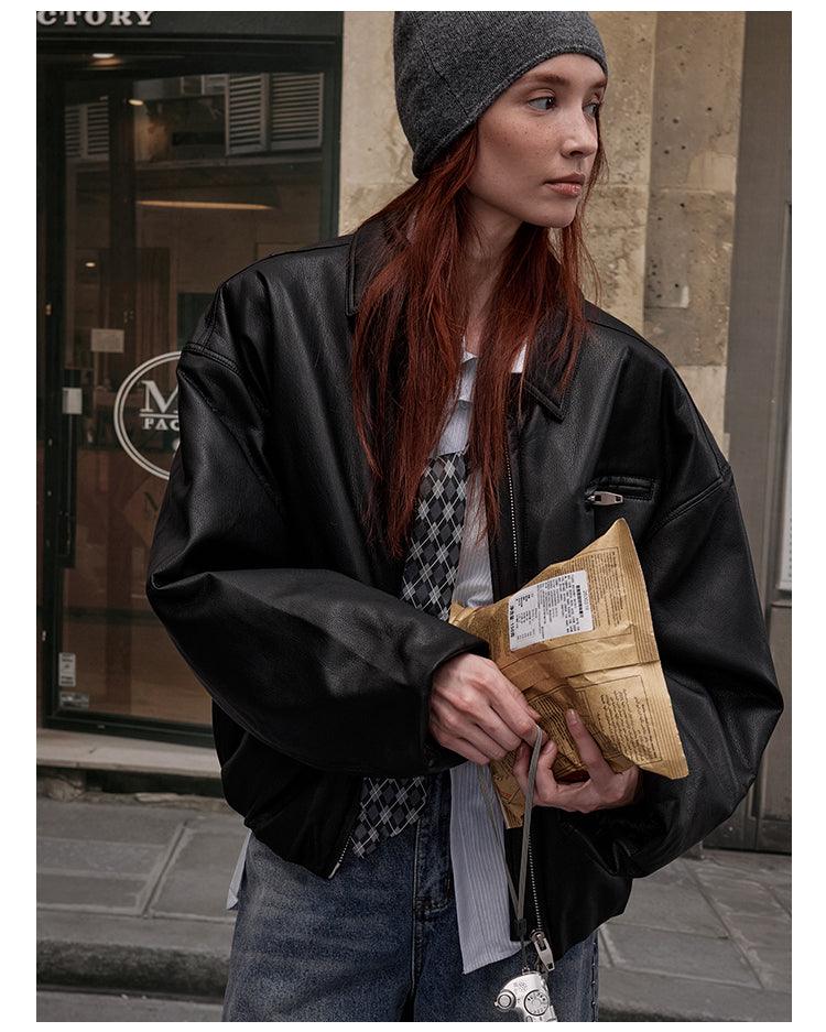 MADWITCH STREETWEAR PU LEATHER JACKET #25047