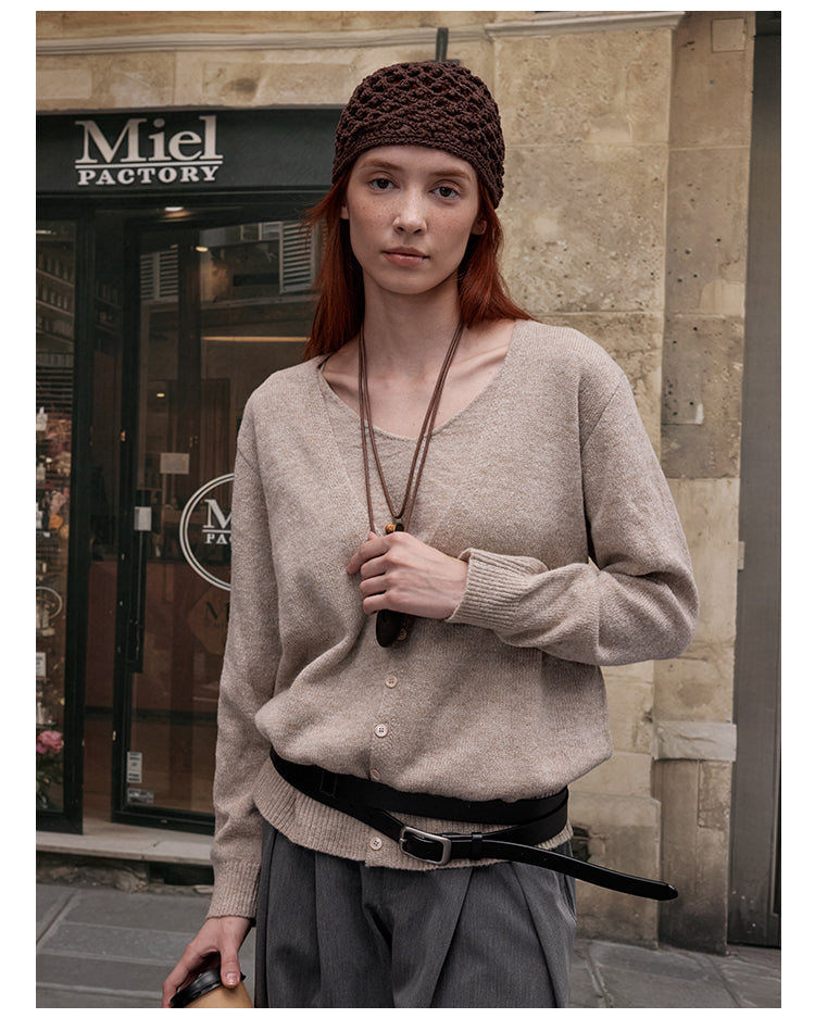 MADWITCH V-NECK KNIT SWEATER #51162