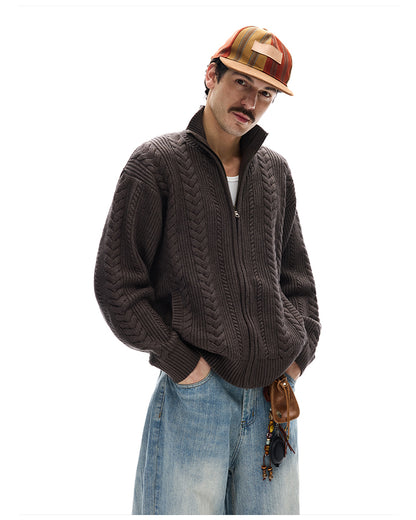 MADWITCH WHEAT KNIT CARDIGAN #YH25888