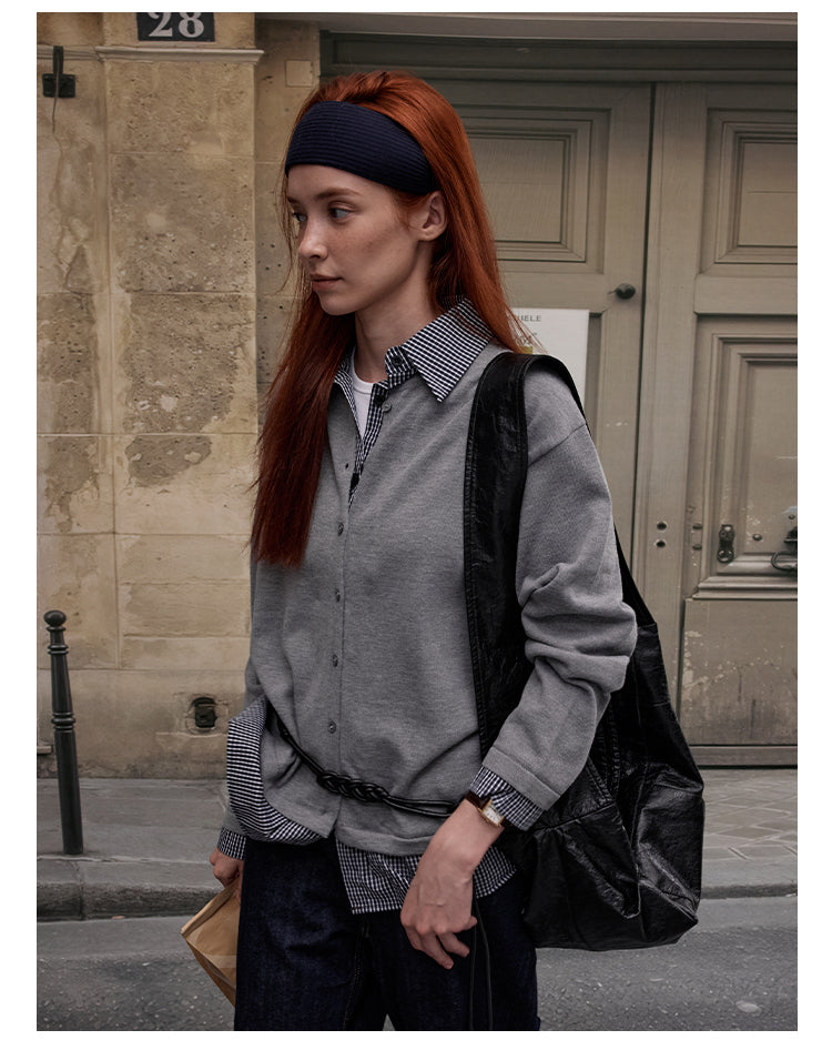 MADWITCH PATCHWORK PLAID SHIRT #MY3346