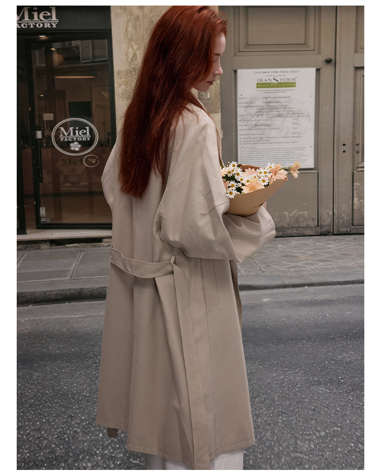 MADWITCH VINTAGE KNEE-LENGTH TRENCH #630028