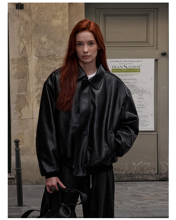 MADWITCH PU INSULATED LEATHER JACKET #AW25080