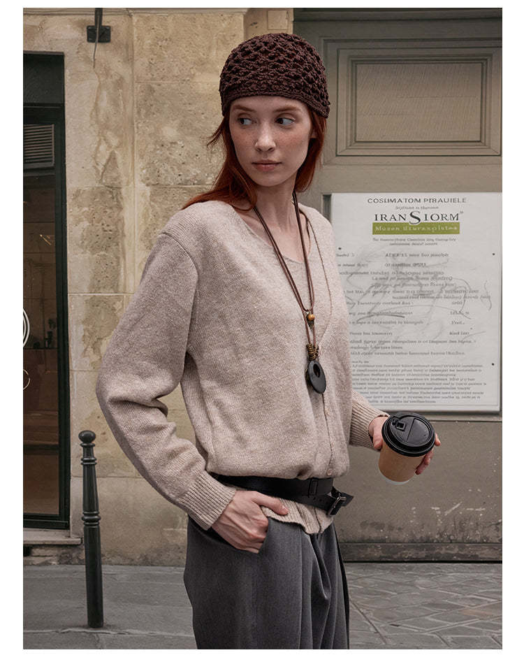 MADWITCH V-NECK KNIT SWEATER #51162