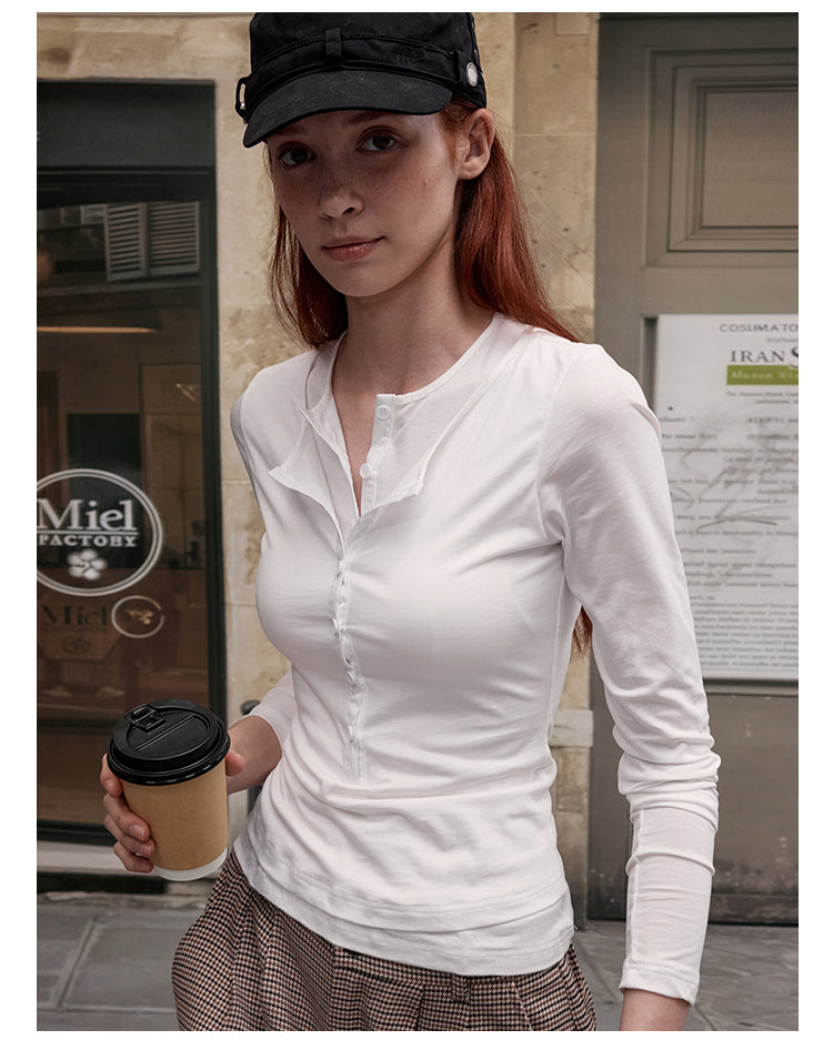 MADWITCH SHEER LAYERING LONG SLEEVE #L99744