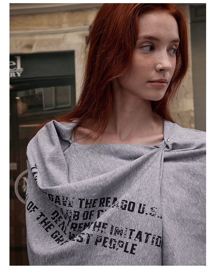 MADWITCH ASYMMETRIC CAPE HOODIE #TX322