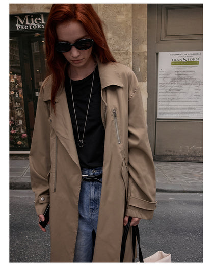MADWITCH VINTAGE LONGLINE TRENCH COAT #G0098