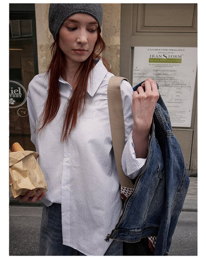 MADWITCH MINIMALIST STRIPED SHIRT #G25022