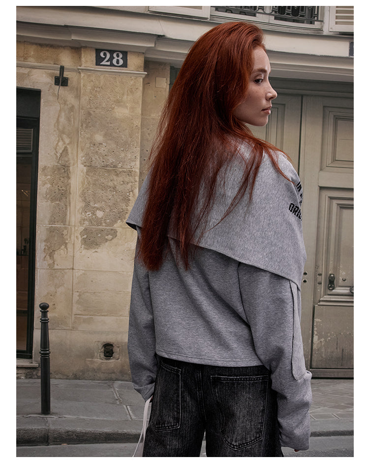 MADWITCH ASYMMETRIC CAPE HOODIE #TX322