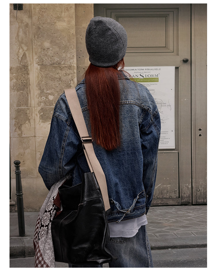 MADWITCH DISTRESSED DENIM JACKET #AB1086