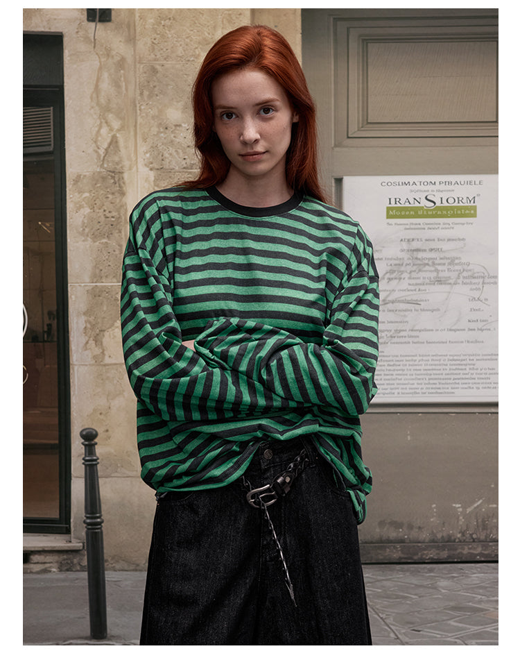 MADWITCH COLOR-BLOCK LINE TOP #G1826