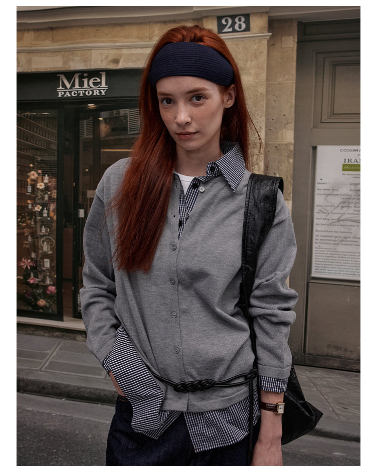 MADWITCH PATCHWORK PLAID SHIRT #MY3346