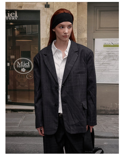 MADWITCH CASUAL PLAID BLAZER & PANTS #6372 #6381